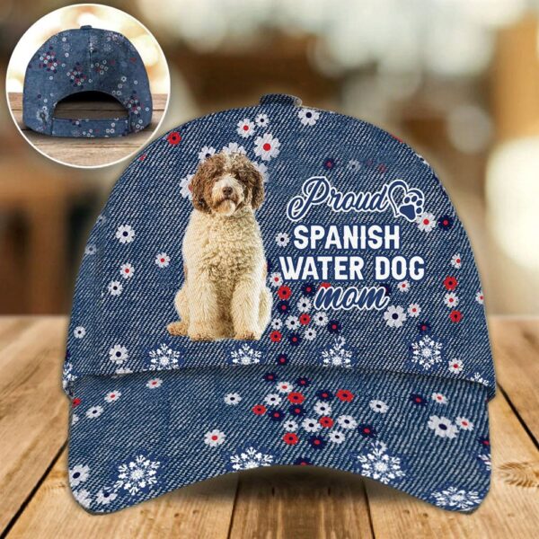 Proud Spanish Water Dog Mom Caps – Hat For Going Out With Pets – Dog Caps Gifts For Friends