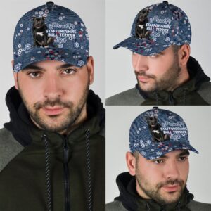 Proud Staffordshire Bull Terrier Dad Caps Caps For Dog Lovers Gifts Dog Hats For Relatives 2 qlryko
