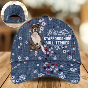 Proud Staffordshire Bull Terrier Mom Caps Hats For Walking With Pets Dog Caps Gifts For Friends 1 ggdf9f