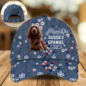 Proud Sussex Spaniel Mom Caps Hats For Walking With Pets Dog Caps Gifts For Friends 1 qwzpja