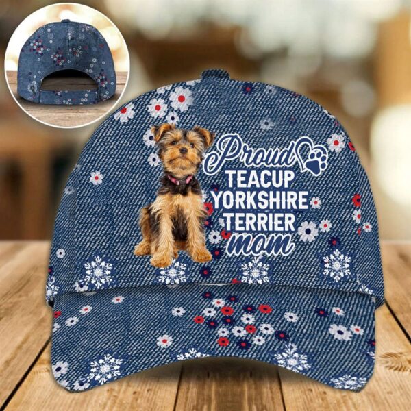 Proud Teacup Yorkshire Terrier Mom Caps – Hats For Walking With Pets – Dog Caps Gifts For Friends