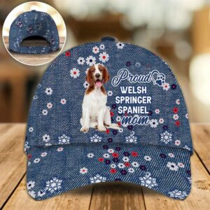 Proud Welsh Springer Spaniel Mom Caps Hats For Walking With Pets Dog Caps Gifts For Friends 1 li4kai