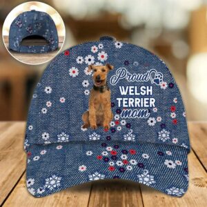 Proud Welsh Terrier Mom Caps Hats For Walking With Pets Dog Caps Gifts For Friends 1 xx8fia