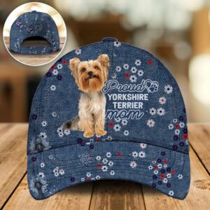 Proud Yorkshire Terrier Mom Caps Hat For Going Out With Pets Dog Hats Gifts For Relatives 1 hb8uaq