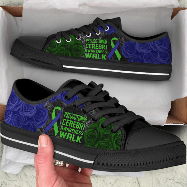Pseudotumor Cerebri Shoes Awareness Walk Low Top Shoes – Best Gift For Men And Women