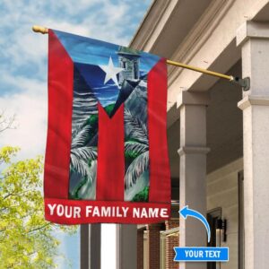 Puerto Rico El Morro View Personalized Garden Flag – Flags For The Garden – Outdoor Decoration