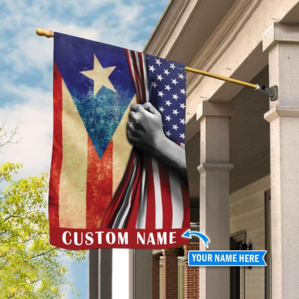 Puerto Rico Personalized Flag – Flags For The Garden – Outdoor Decoration
