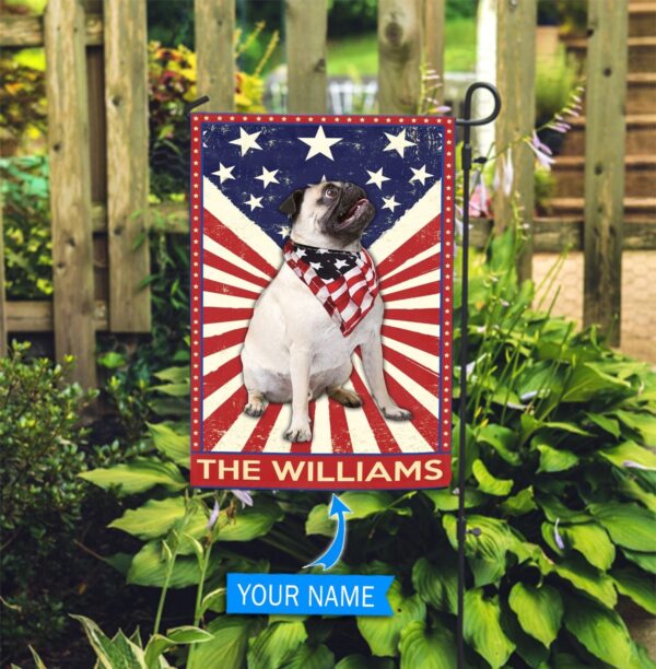 Pug Custom Garden Flag – Custom Dog Flags – Dog Lovers Gifts for Him or Her