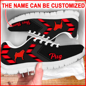 Pug Dog Lover Shoes Simplify Style Sneakers Walking Shoes Personalized Custom Best Gift For Dog Lover 1