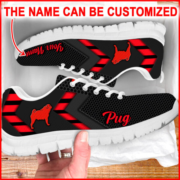 Pug Dog Lover Shoes Simplify Style Sneakers Walking Shoes – Personalized Custom – Best Gift For Dog Lover