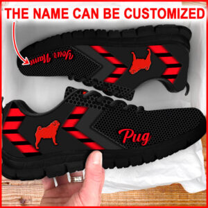 Pug Dog Lover Shoes Simplify Style Sneakers Walking Shoes Personalized Custom Best Gift For Dog Lover 3