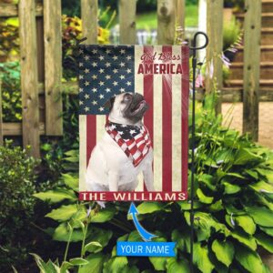 Pug God Bless America Personalized Flag Custom Dog Flags Dog Lovers Gifts for Him or Her 2