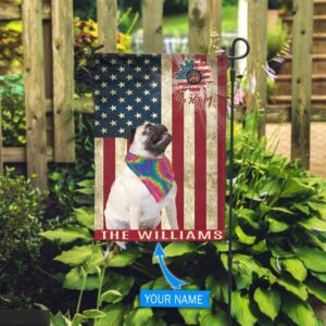 Pug Hippie Personalized House Flag –…