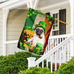 Pug Irish Flag St Patrick s Day Garden Flag Best Outdoor Decor Ideas St Patrick s Day Gifts 2