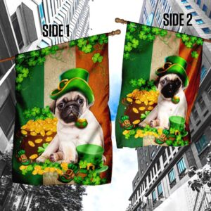 Pug Irish Flag St Patrick s Day Garden Flag Best Outdoor Decor Ideas St Patrick s Day Gifts 3