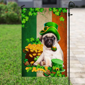 Pug Irish Flag St Patrick s Day Garden Flag Best Outdoor Decor Ideas St Patrick s Day Gifts 4
