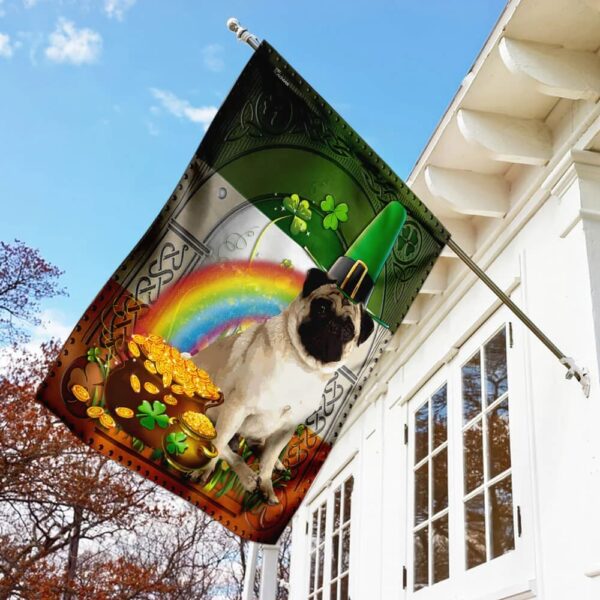Pug Irish St Patrick’s Day Garden Flag – Best Outdoor Decor Ideas – St Patrick’s Day Gifts