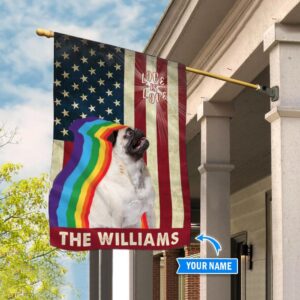 Pug Lgbt Personalized House Flag Custom Dog Flags Dog Lovers Gifts for Him or Her 3