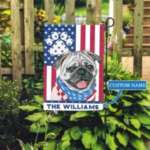Pug Personalized Garden Flag – Personalized…