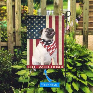 Pug Personalized Garden Flag – Personalized…