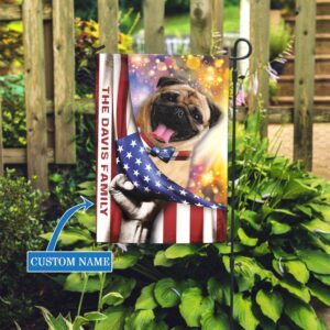 Pug Personalized House Flag Custom Dog Flags Dog Lovers Gifts for Him or Her 3