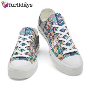 Pug Star Lines Pattern Low Top Shoes 3