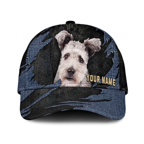 Pumi Dog Jean Background Custom Name & Photo Dog Cap – Classic Baseball Cap All Over Print – Gift For Dog Lovers