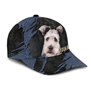 Pumi Dog Jean Background Custom Name Cap Classic Baseball Cap All Over Print Gift For Dog Lovers 2 sfsmh7