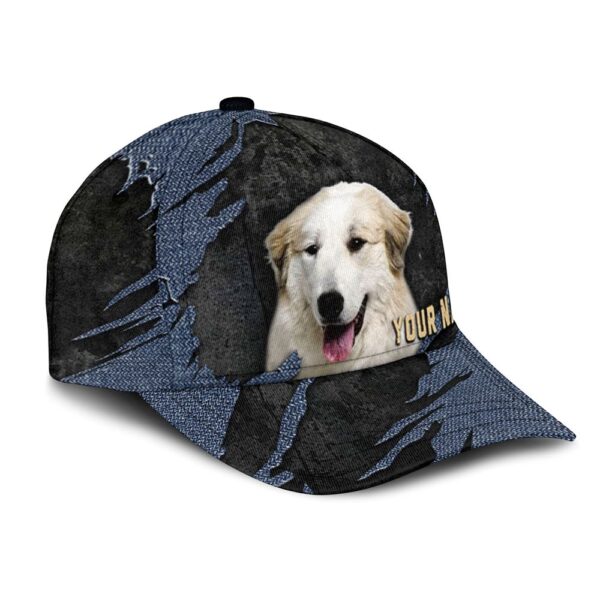 Pyrador Jean Background Custom Name & Photo Dog Cap – Classic Baseball Cap All Over Print – Gift For Dog Lovers