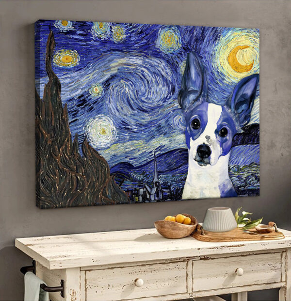 Rat Terrier Poster & Matte Canvas – Dog Wall Art Prints – Painting On Canvas