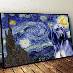 Redbone Coonhound Poster & Matte Canvas…