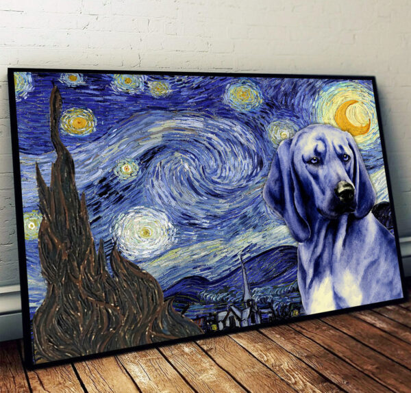 Redbone Coonhound Poster & Matte Canvas – Dog Wall Art Prints – Painting On Canvas