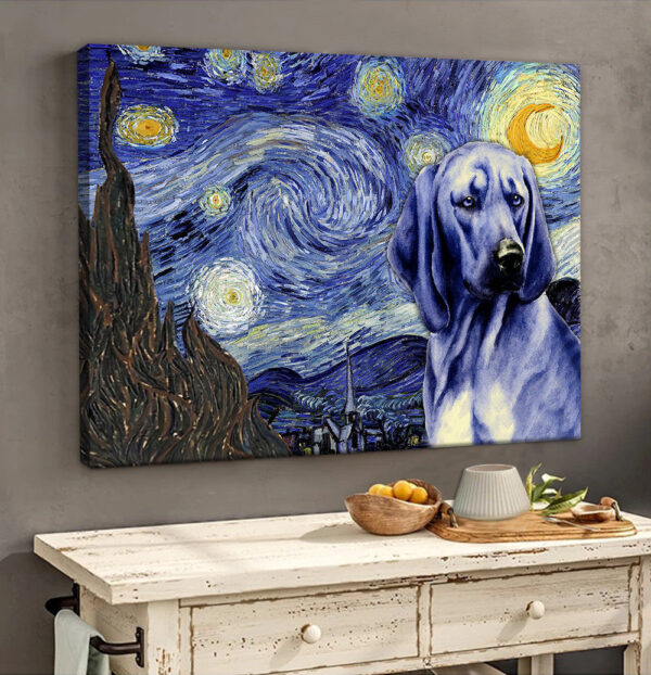 Redbone Coonhound Poster & Matte Canvas – Dog Wall Art Prints – Painting On Canvas