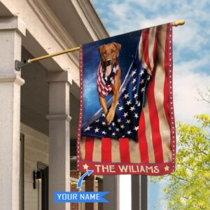 Rhodesian Ridgeback Personalized House Flag Personalized Dog Garden Flags Dog Flags Outdoor 1