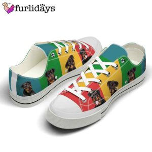 Rottweiler 4 Colors Pattern Low Top Shoes 2