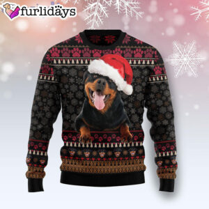 Rottweiler Christmas Gift Dog Lover Ugly Christmas Sweater Christmas Outfits Gift 1