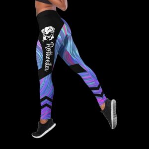 Rottweiler Colorful Combo Leggings And Hollow Tank Top Workout Sets For Women Gift For Dog Lovers 3 ddcjqh