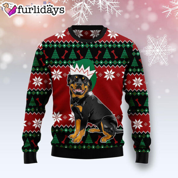 Rottweiler Cute Dog Lover Ugly Christmas Sweater – Xmas Gifts For Him or Her