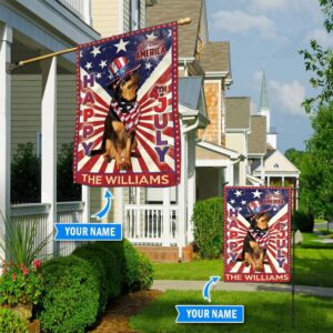 Rottweiler God Bless America 4th Of July Personalized Flag Custom Dog Flags Dog Lovers Gifts for Him or Her 1