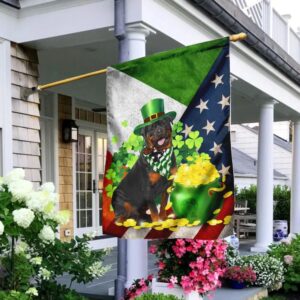 Rottweiler Happy St Patrick’s Day Garden Flag – Best Outdoor Decor Ideas – St Patrick’s Day Gifts