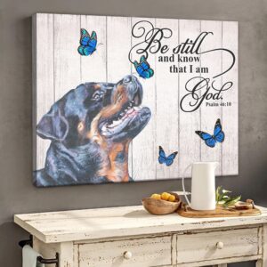 Rottweiler Matte Canvas – Dog Wall…