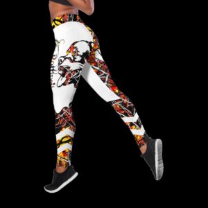 Rottweiler Orange Tattoos Combo Leggings And Hollow Tank Top Workout Sets For Women Gift For Dog Lovers 3 xwpqtf