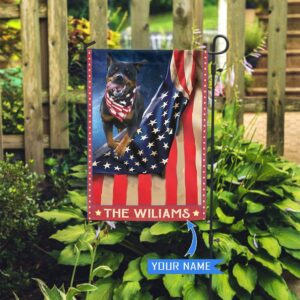 Rottweiler Personalized Garden Flag – Garden…