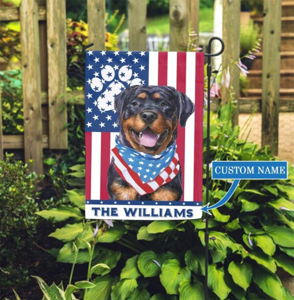 Rottweiler Personalized Garden Flag – Personalized Dog Garden Flags – Gift For Dog Lovers
