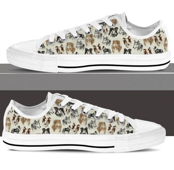 Rough Collie Low Top Shoes – Low Top Sneaker – Sneaker For Dog Walking