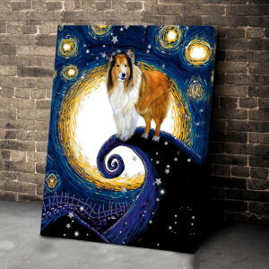Rough Collie Poster Canvas Dog Canvas Wall Art Dog Lovers Gifts For Him Or Her 3