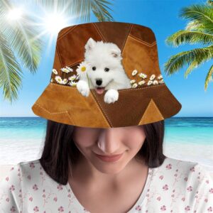 Samoyed Bucket Hat Hats To Walk With Your Beloved Dog A Gift For Dog Lovers 2 hmurcd