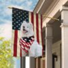 Samoyed House Flag – Garden Dog Flag – Dog Owner Gift Ideas