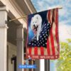 Samoyed Personalized House Flag – Garden Dog Flag – Personalized Dog Garden Flags
