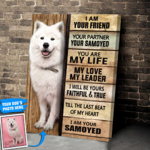 Samoyed Personalized Poster Canvas Dog Canvas Wall Art Dog Lovers Gifts For Him Or Her 2